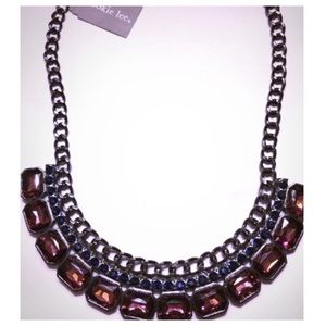 Cookie Lee Metal link statement necklace NWT